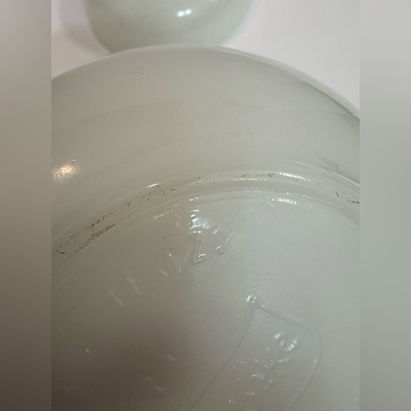 4 Vintage Glasbake White Milk Glass Soup Chili Cereal Bowls w/ Handle 11oz J2663 - Picture 9 of 9